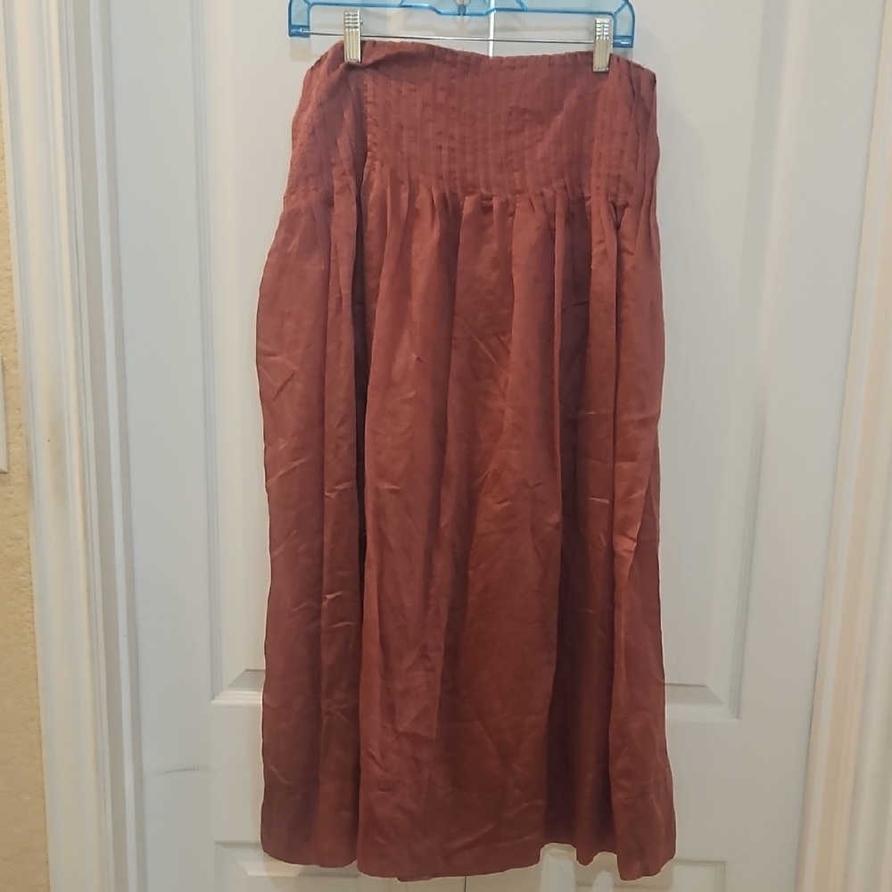Future Collective Drop-Waist Pleated Midi Skirt Size 6 NWT - Picture 10 of 10